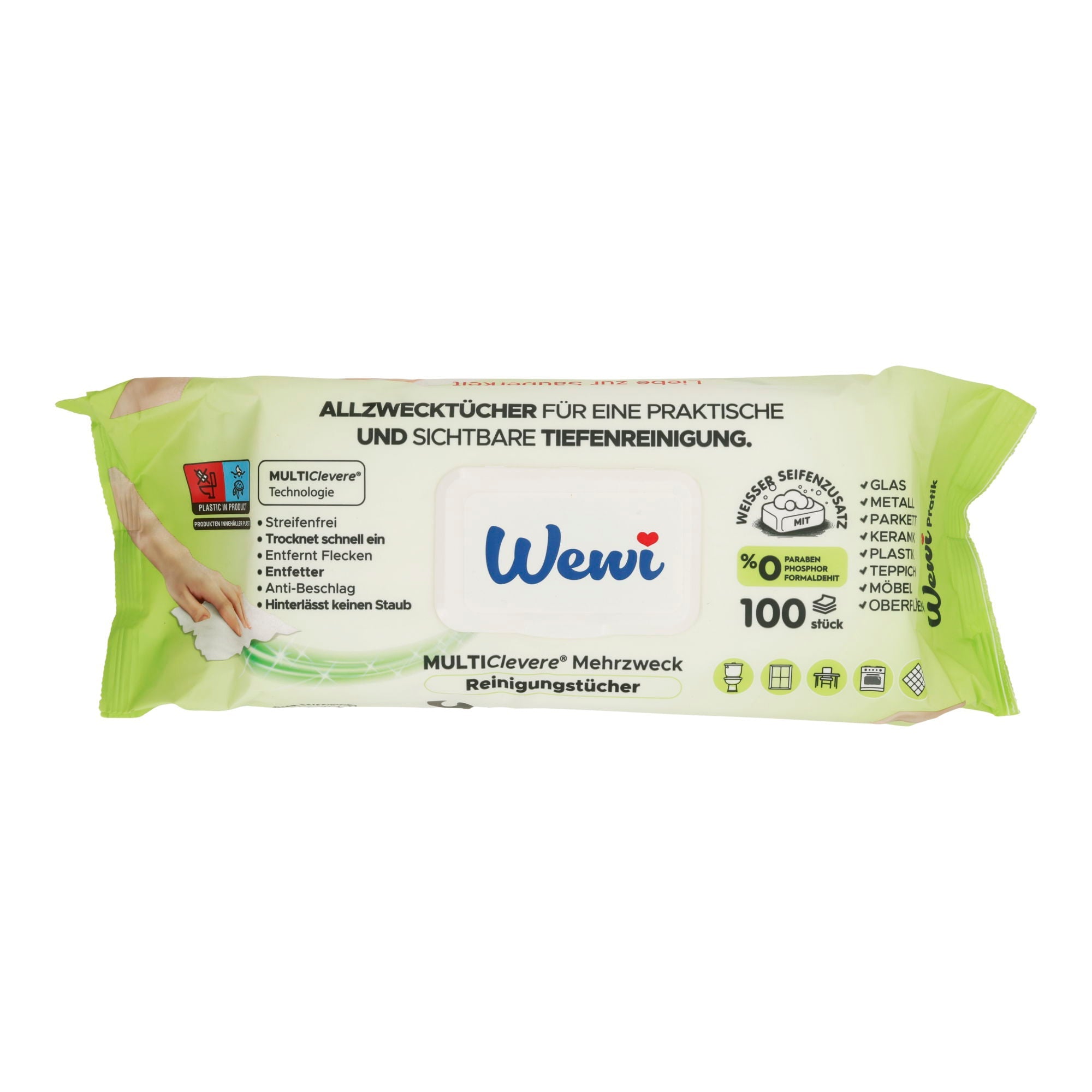WEWI Allzwecktücher Grün 100er WEWI